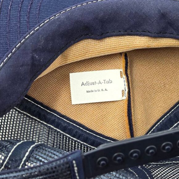 BUTLER AVIATION SEATTLE WASHINGTON NAVY BLUE TRUCKER HAT CAP VINTAGE SNAPBACK - Picture 6 of 6